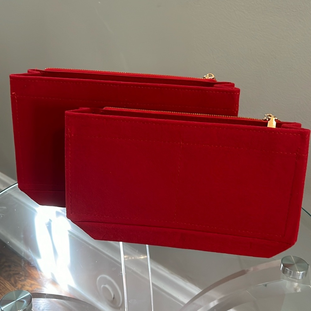 Set Of 2 Red Neverfull Tote Inserts - image 1